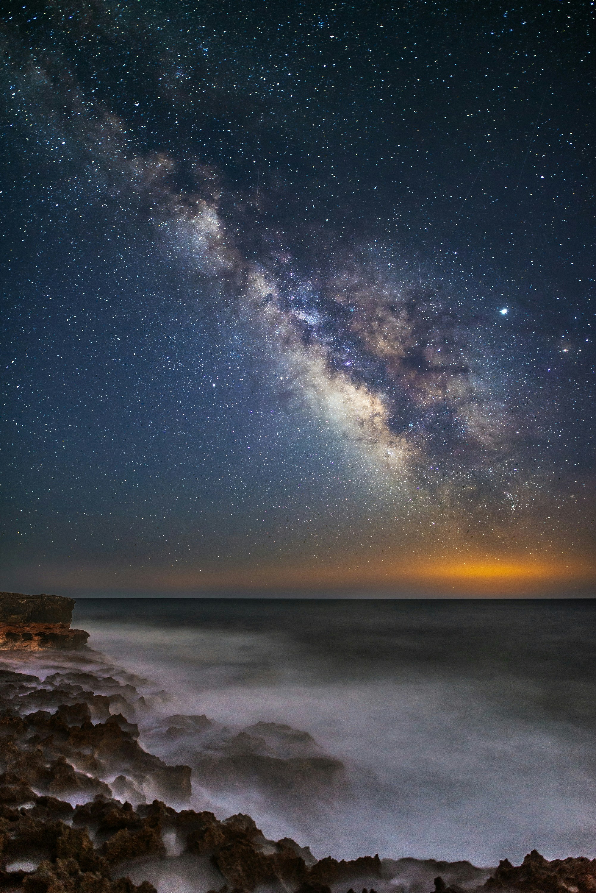 The Milky Way stretching across a starry night sky